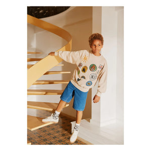 Molo - Embroidered Sweatshirt | Ecru