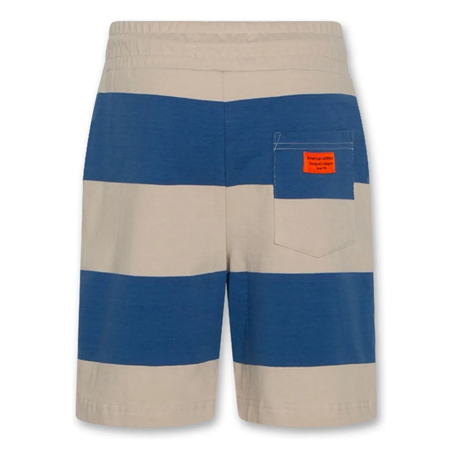 AO76 - Eliot Striped Recycled Cotton Shorts | Blue