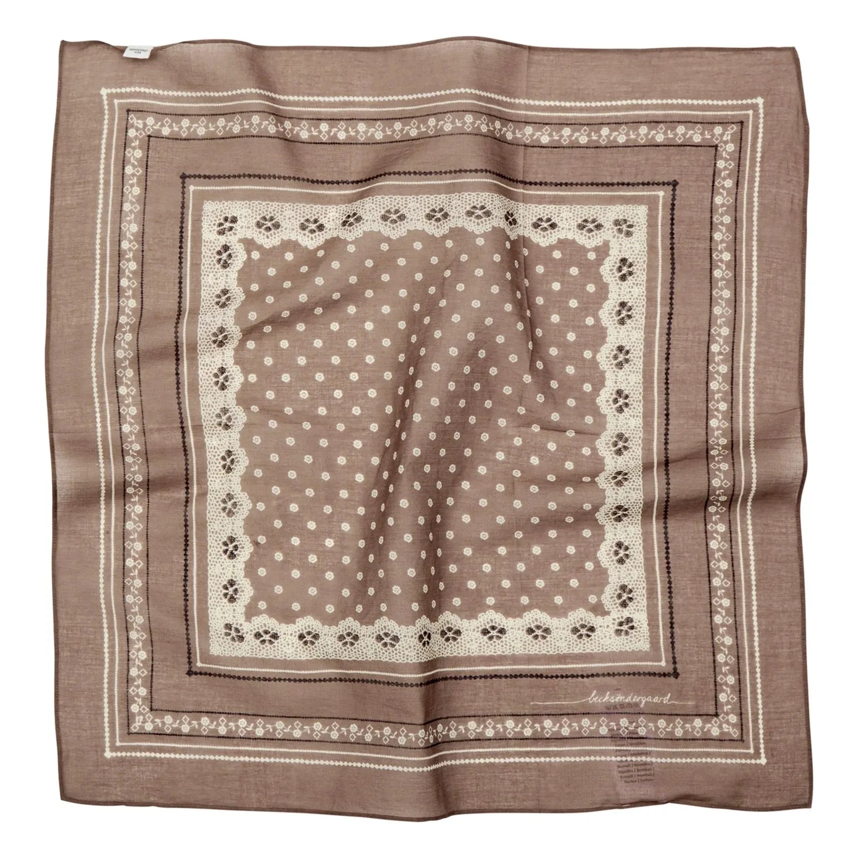 Becksöndergaard - Lacia Cotta Scarf | Taupe Brown