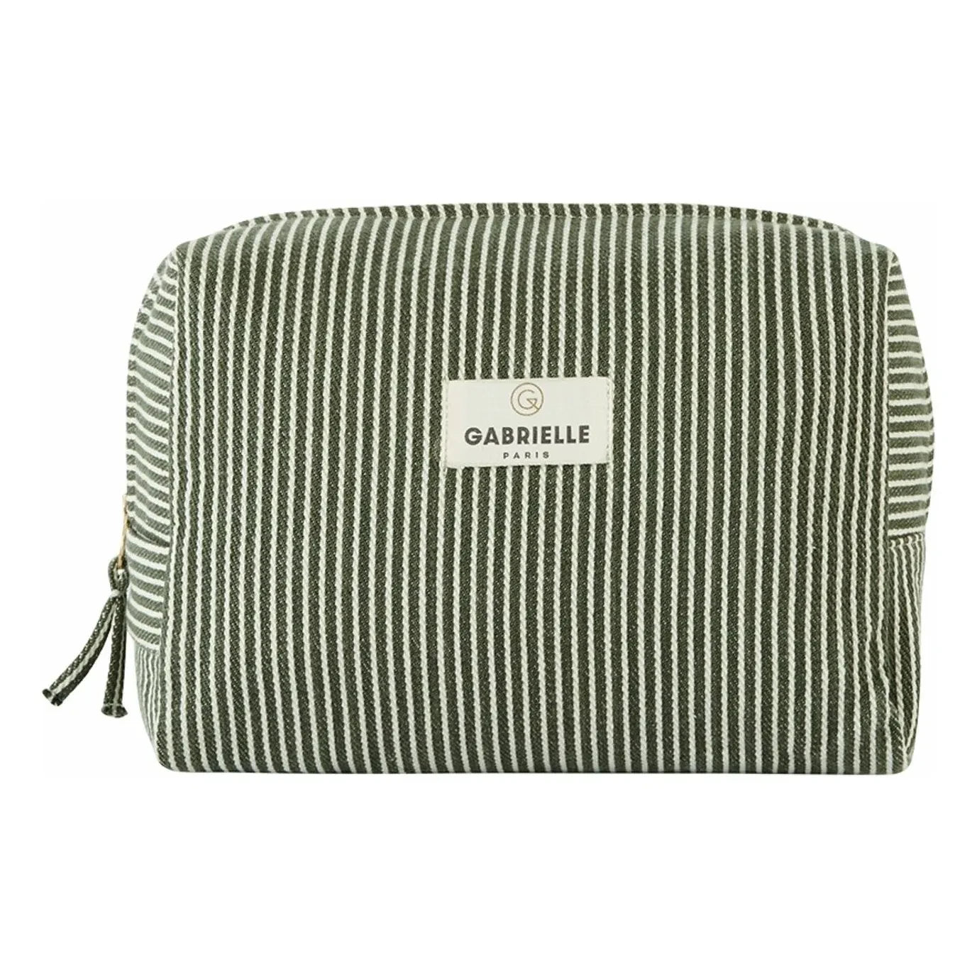 Gabrielle Paris - Striped cotton toiletry bag | Quartz