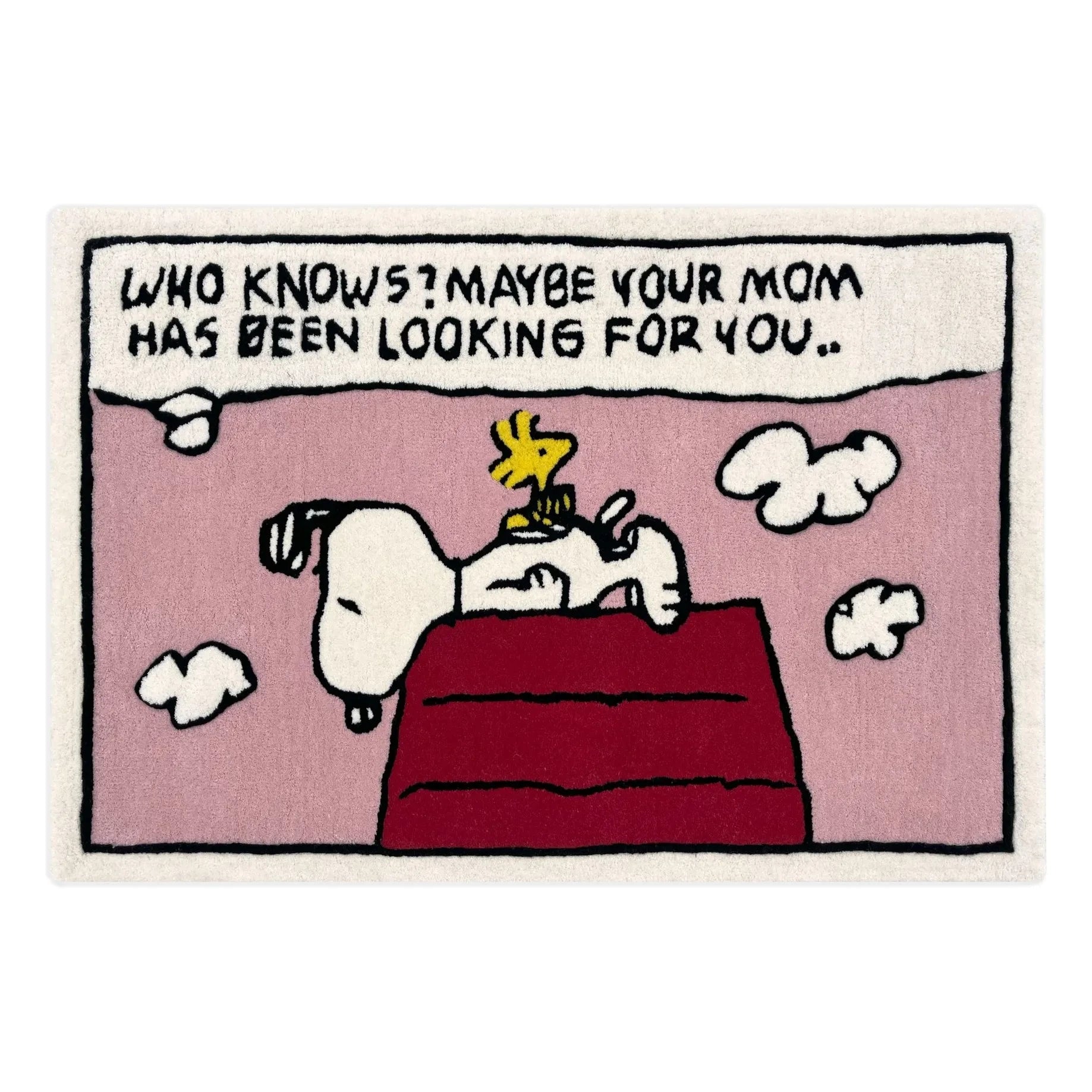 Maison Deux - Peanuts Comic halı | Pembe