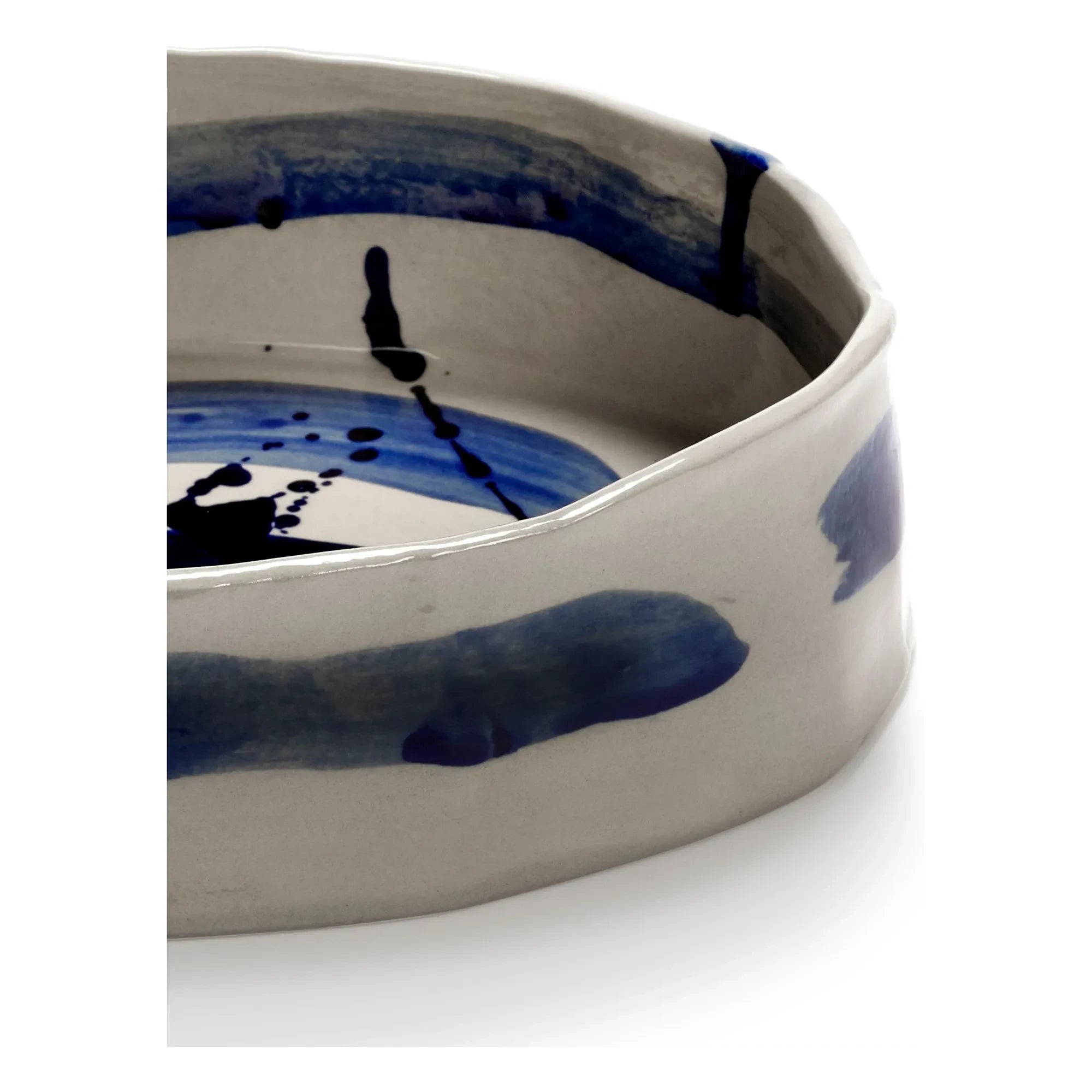 Serax - Sophia oval salad bowl, Marie Michielssen | Blue