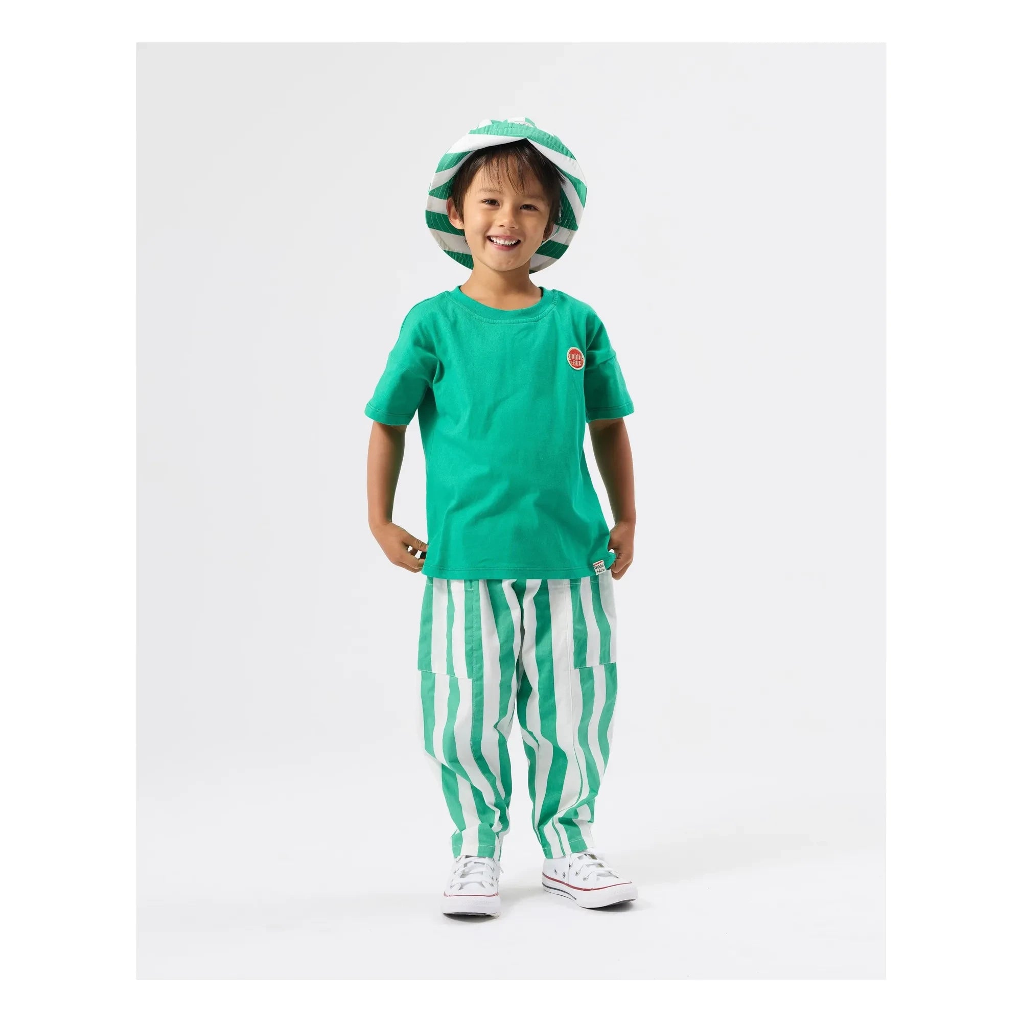 Goldie + Ace - Green Striped Bob
