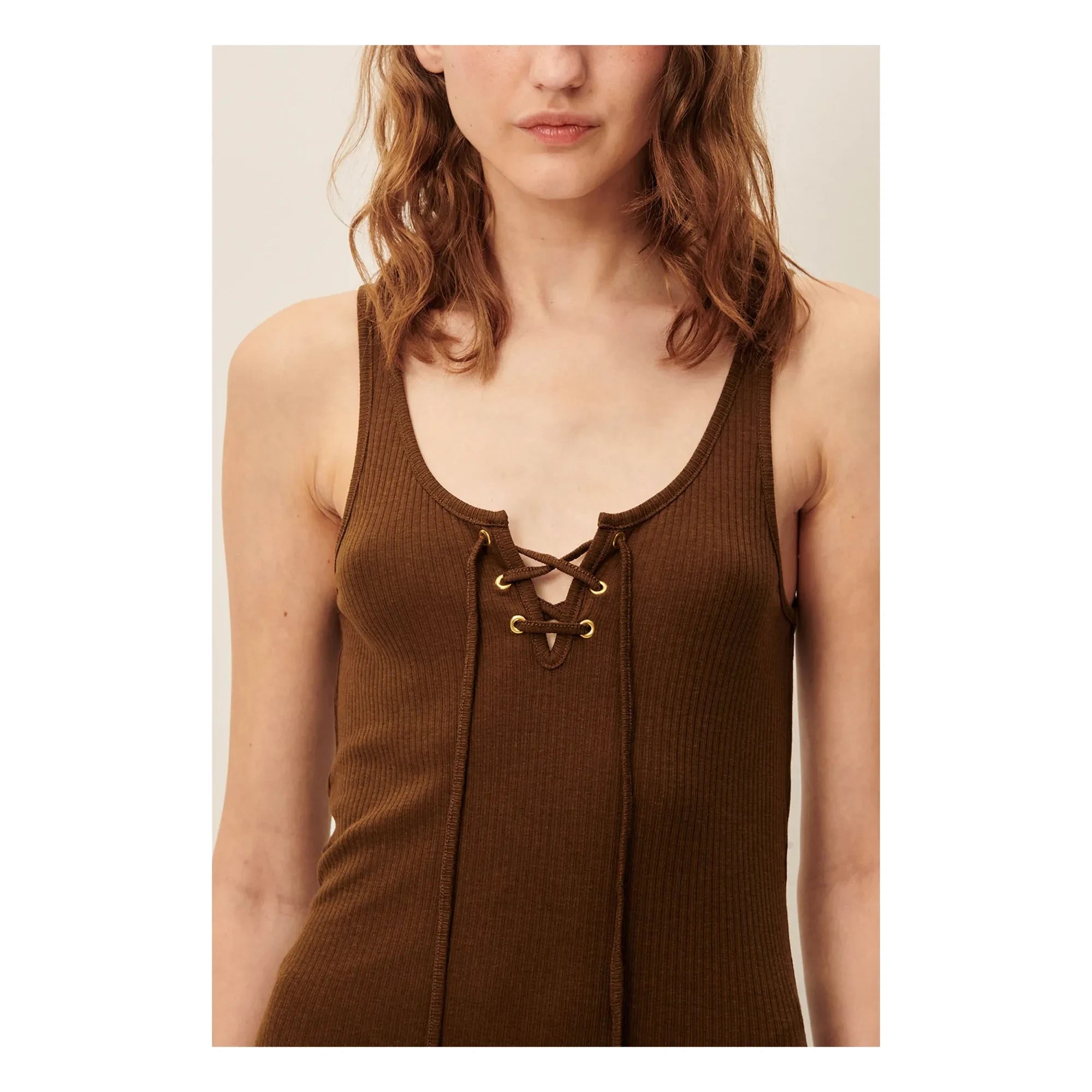 Sessùn - Sueli Dress | Brown