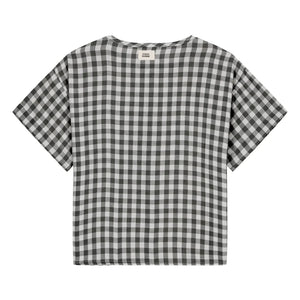 Studio Bohème - Thelme Vichy Blouse Organic Cotton Gauze | Black