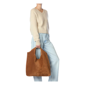Jérôme Dreyfuss - Paco Velvet Crust Tote Bag | Caramel