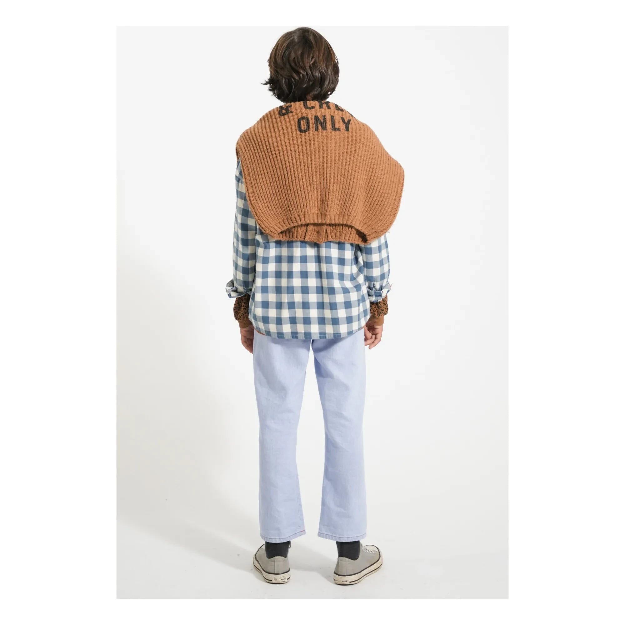 Piupiuchick - Organic Cotton Checkered Shirt | Blue