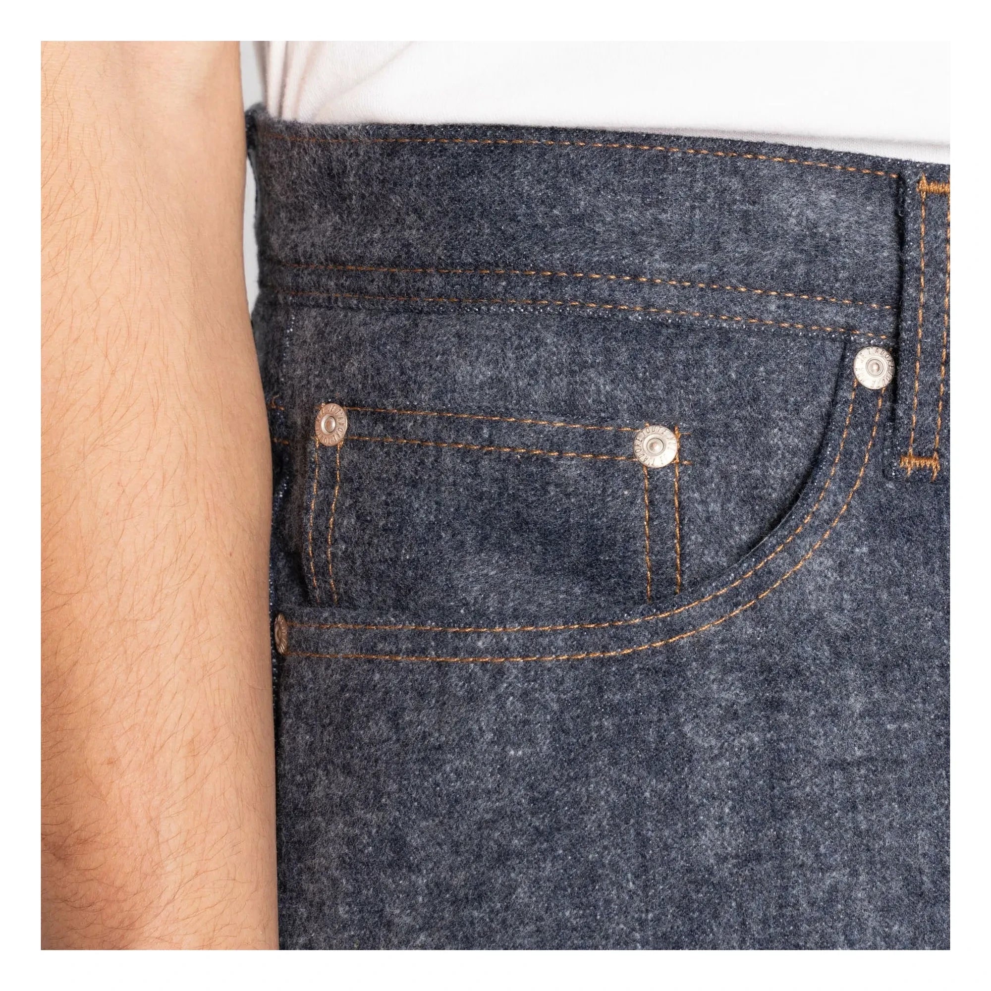 Naked & Famous - Weird Guy Max Brush Selvedge Jeans | Indigo