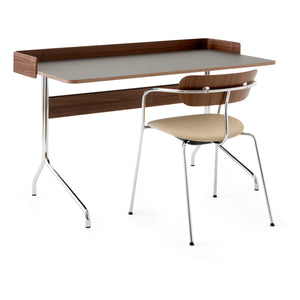 & Tradition - Armchair AV4 Pavilion Chairs, Chrome Frame | Walnut
