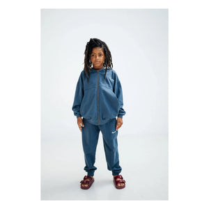 Repose AMS - Organic Cotton Logo Zip-up Sweatshirt | Dark Blue
