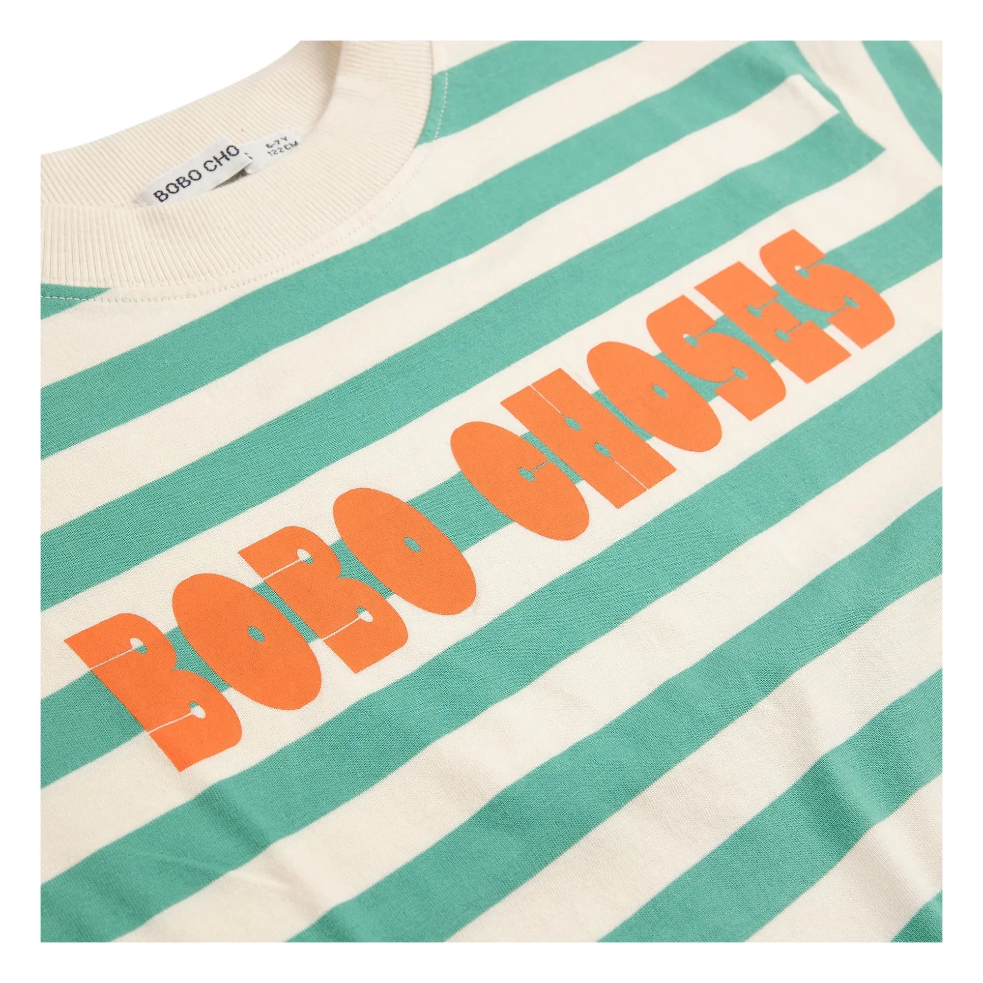 Bobo Choses - Striped Bobo Choses T-shirt | Green