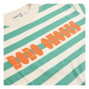 Bobo Choses - Striped Bobo Choses T-shirt | Green