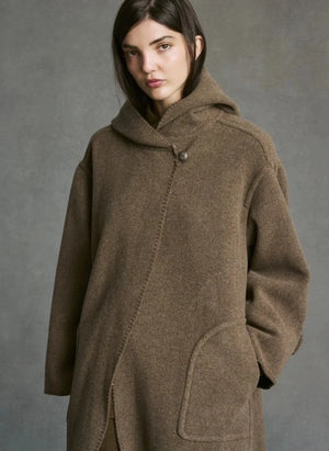 Hod - Carmen Coat | Taupe Brown