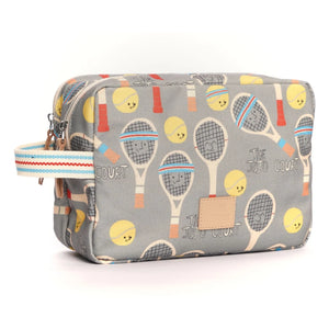 JOJO FACTORY - Jojo Short Double Compartment Makeup Bag | Verdigris