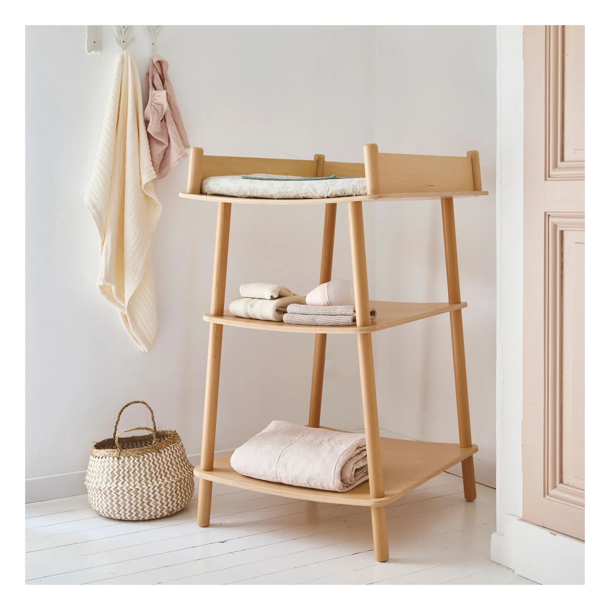 Charlie Crane - Changing table and mattress | Beech