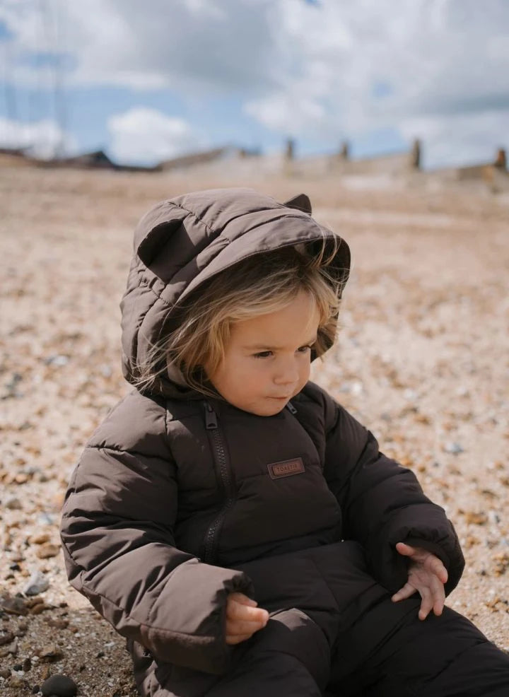 Töastie - Waterproof Faux Fur Hooded Cloud Jacket | Brown