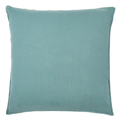 Haomy - Cotton Voile Pillow Cover | Blue Stone