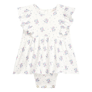Louise Misha - Lena Fleurie Fitilli Jumpsuit Dress | Cream
