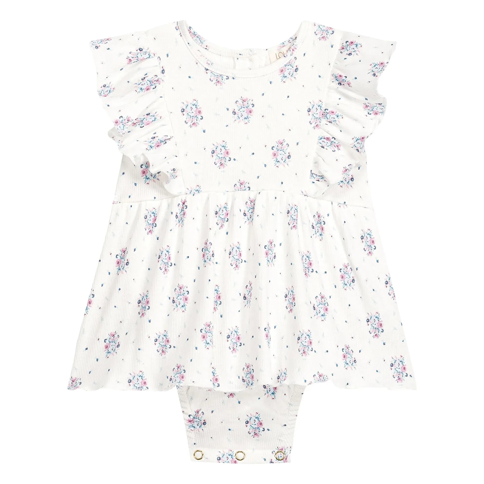 Louise Misha - Lena Fleurie Fitilli Jumpsuit Dress | Cream