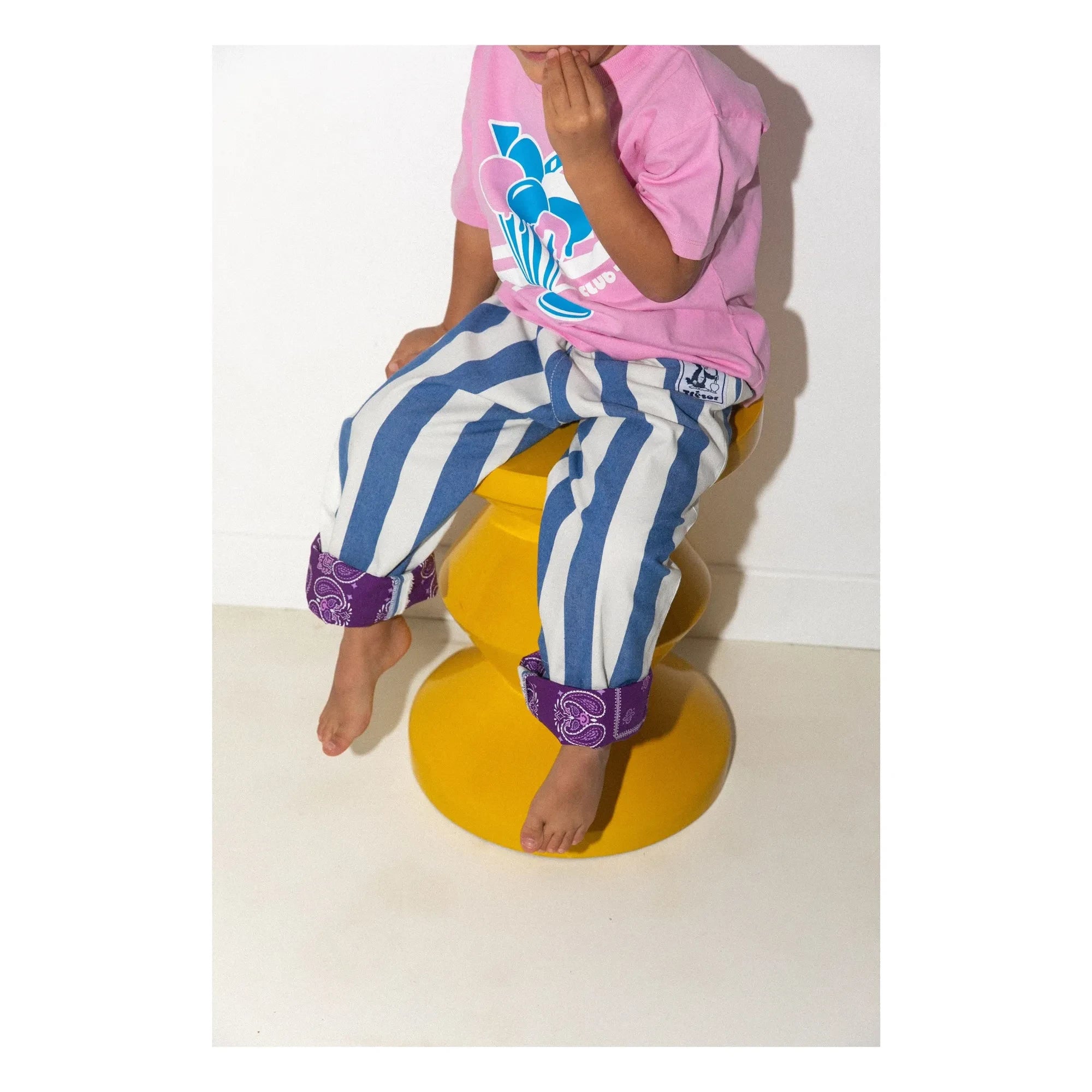 Club Trésor - Normandi Striped Convertible Pants | Blue
