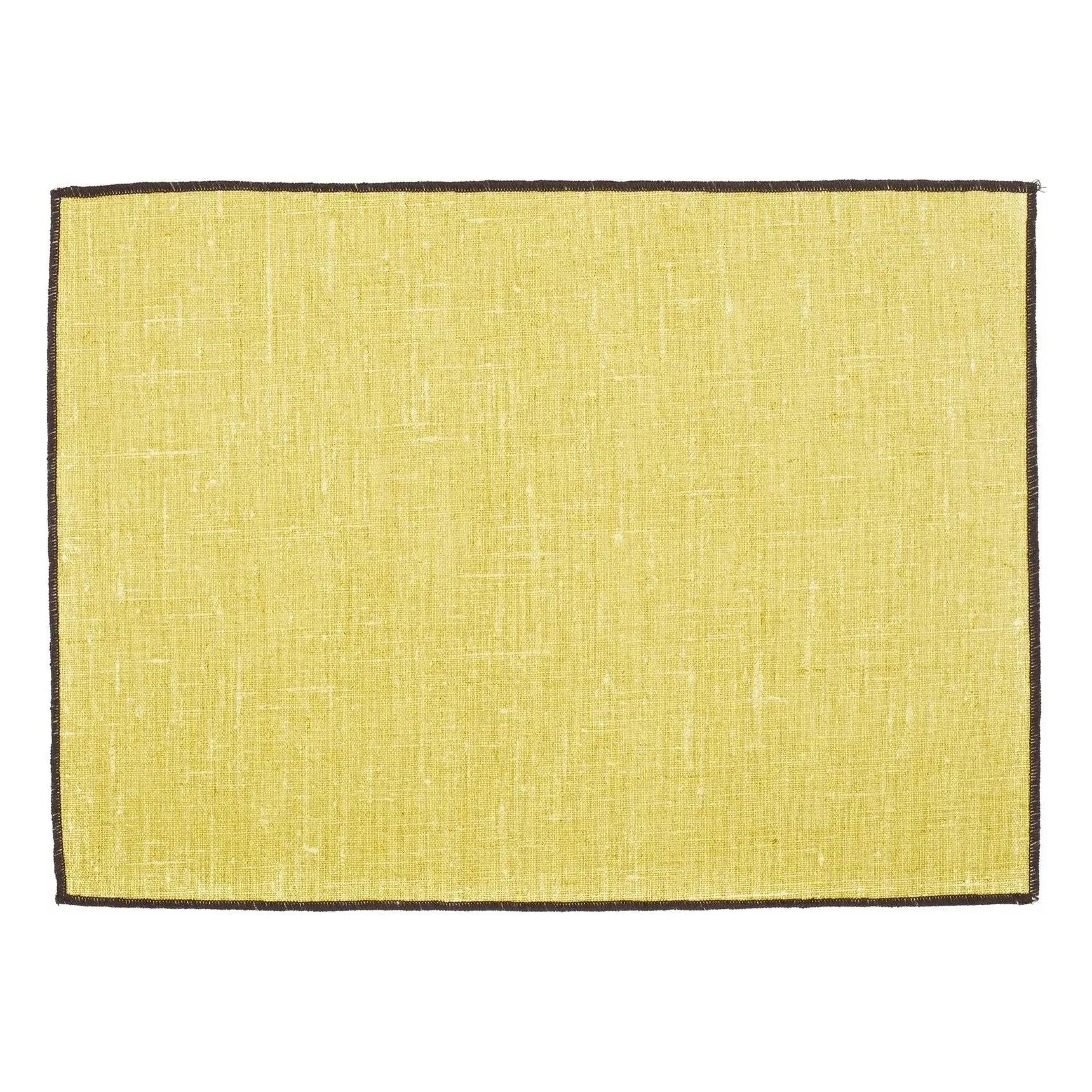 Haomy - Borgo-Lined Linen American Tablecloth | Straw Yellow