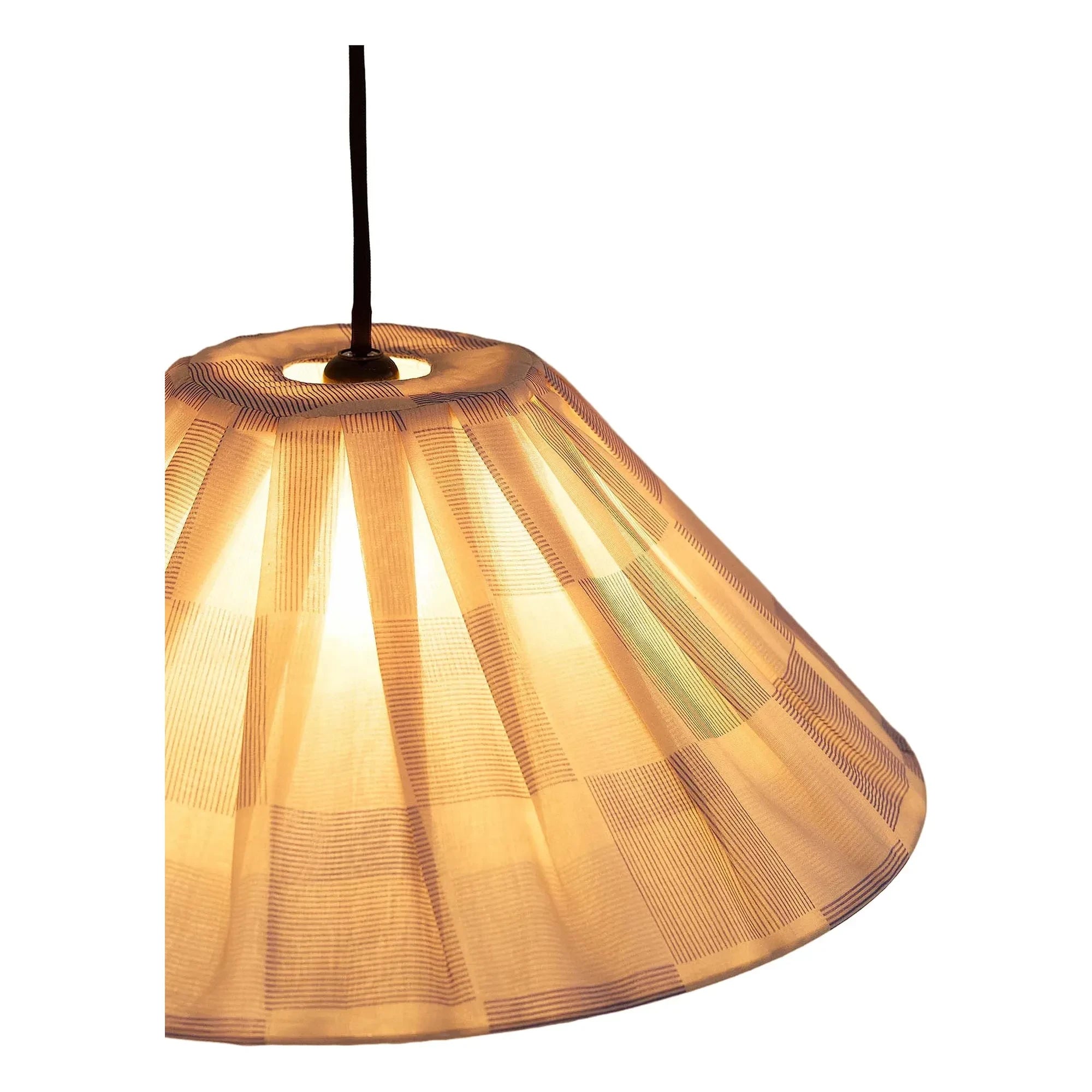 Nobodinoz - Ava Checked Lampshade | Blue