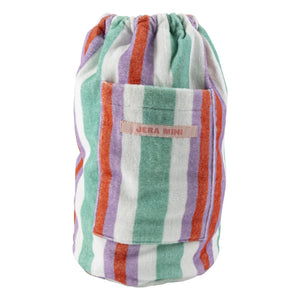Jera Mini - Striped Towel Pocket Backpack