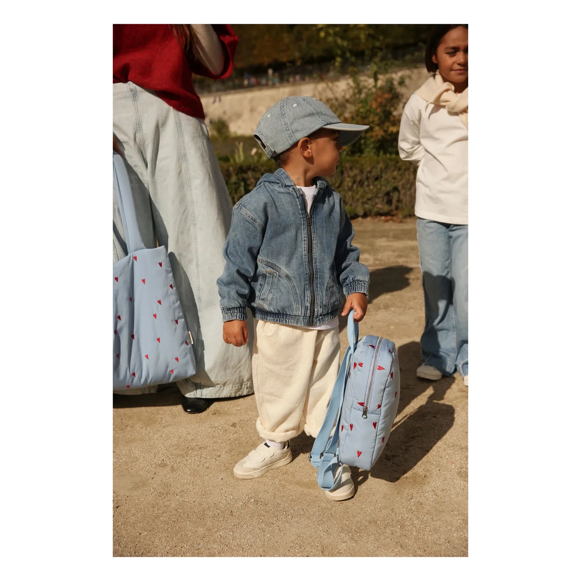 Studio Noos - Puffy Hearts Backpack | Light Blue