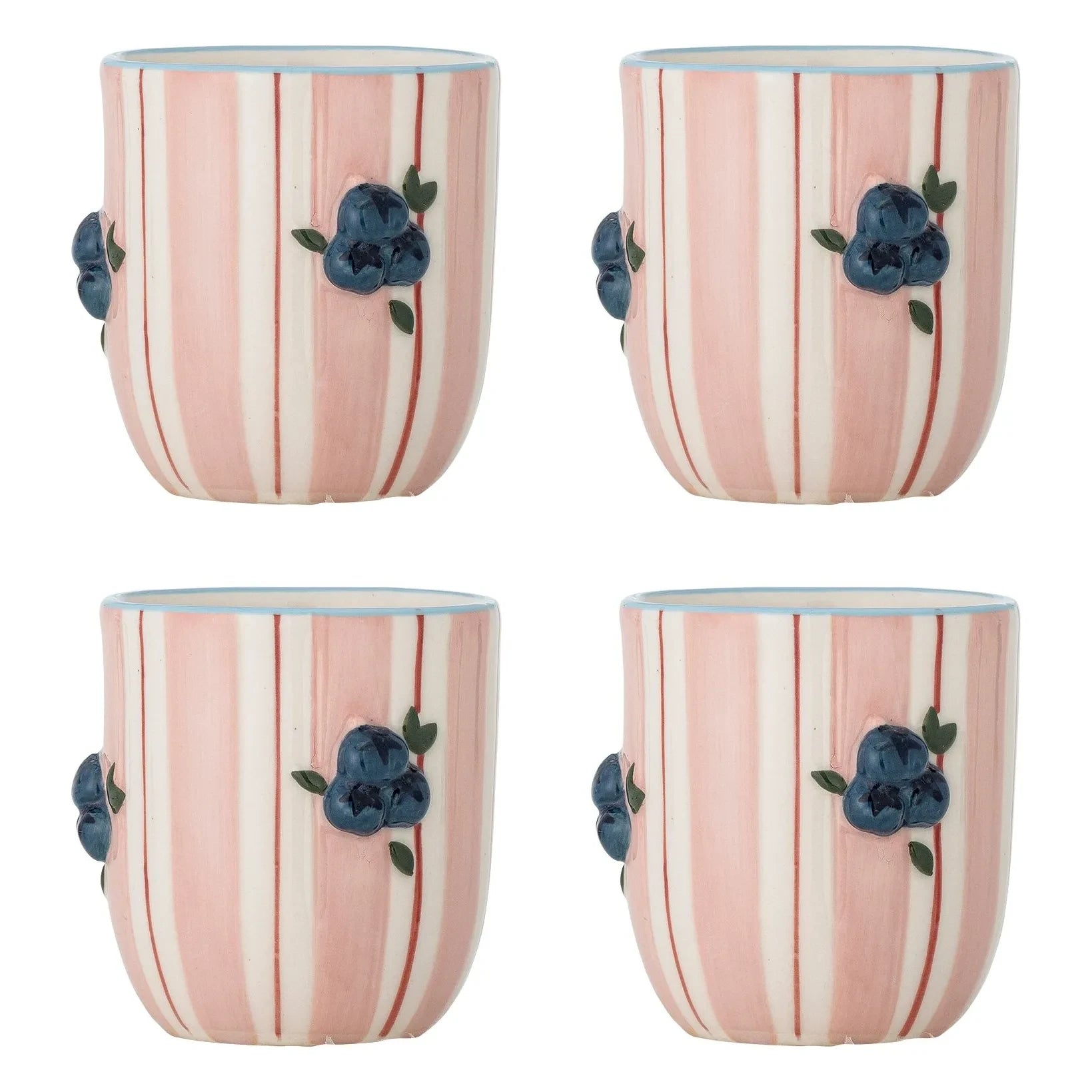 Bloomingville - Carry Cups - 4'lü Set | Pembe