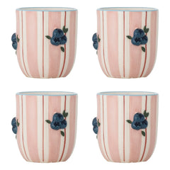 Bloomingville - Carry Cups - 4'lü Set | Pembe