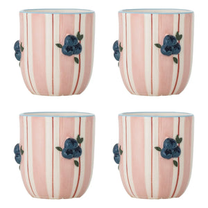 Bloomingville - Carry Cups - 4'lü Set | Pembe