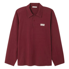 American Vintage - Bol Polo Collar T-Shirt | Burgundy