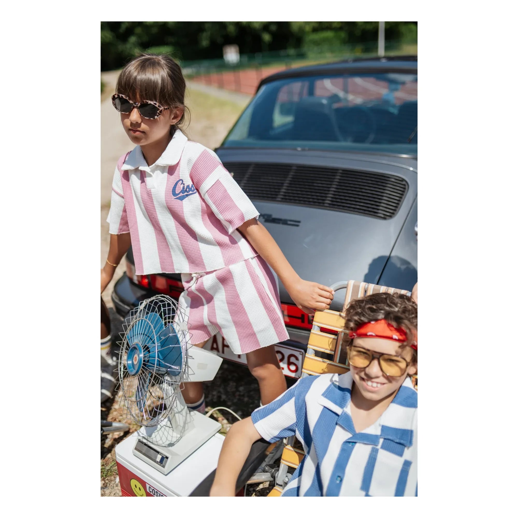 Cos I Said So - Ciss Striped Polo Shirt | Pink