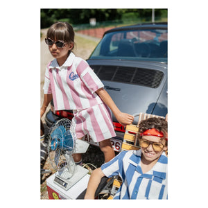 Cos I Said So - Ciss Striped Polo Shirt | Pink
