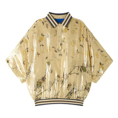 Mes Demoiselles - Jaca Metallic Silk Blouse | Gold