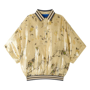 Mes Demoiselles - Jaca Metallic Silk Blouse | Gold