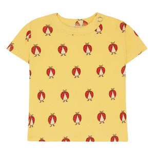 The Campamento - Coccinelles Organic Cotton Baby T-Shirt | Yellow