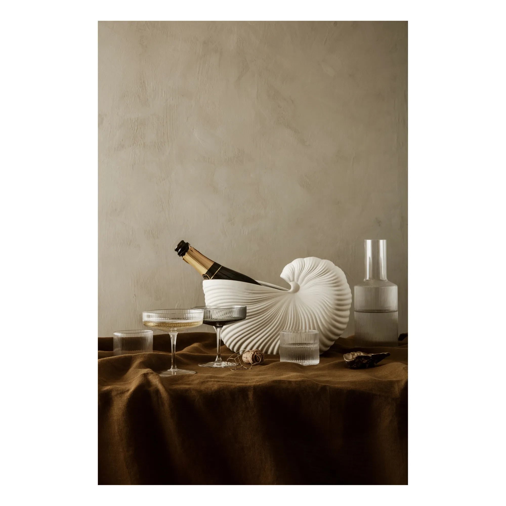 Ferm Living - Ripple Champagne Glass - Set of 2