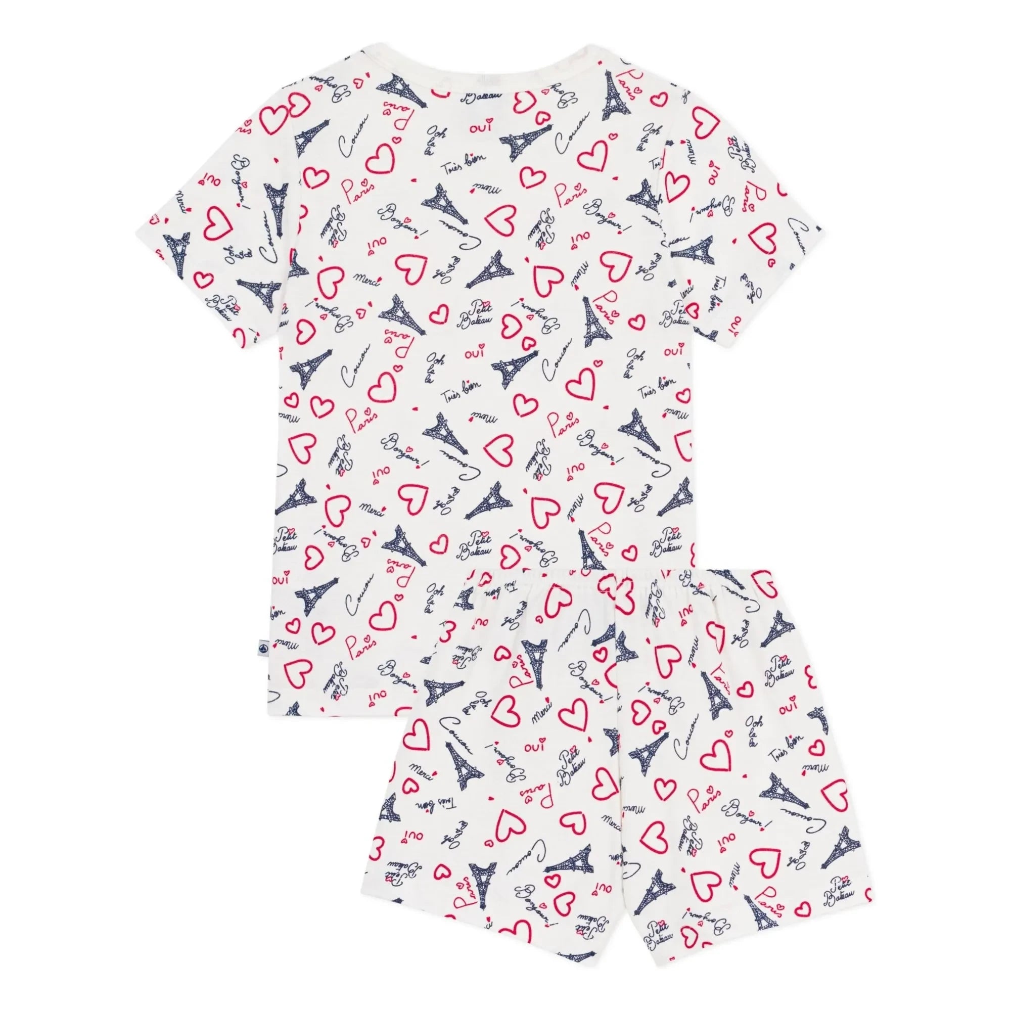 Petit Bateau - Paris Pajama Shorts | White
