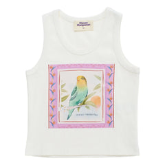 Maison Mangostan - Oiseau tank top | White