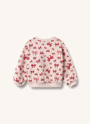 Wheat - Lia Knotted Sweatshirt, Organic Cotton | Candy Pink