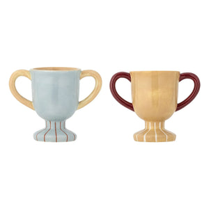 Bloomingville Mini - Küçük seramik kupalar Trophy - 2'li set