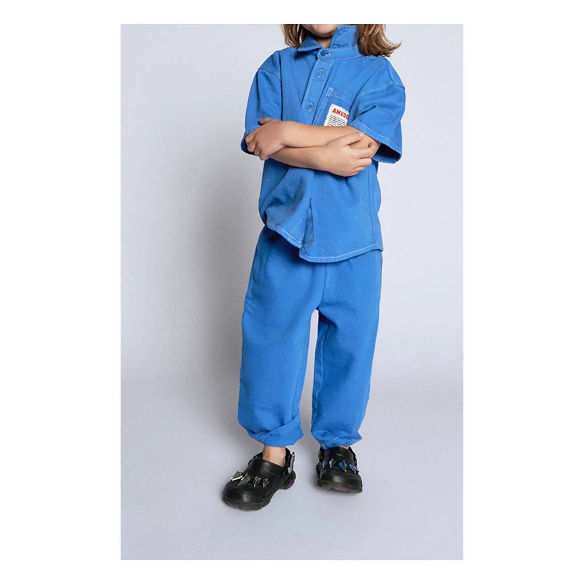 American Vintage - Pusway Organic Cotton Drawstring Denim Trousers | Blue