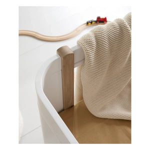 Oliver Furniture - Oak Wooden Mini+ Crib, excluding junior kit