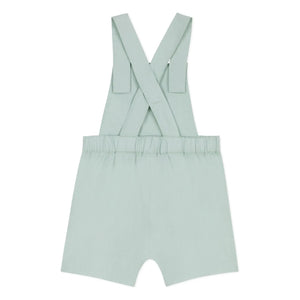 Petit Bateau - Linen Short Romper | Sage Green