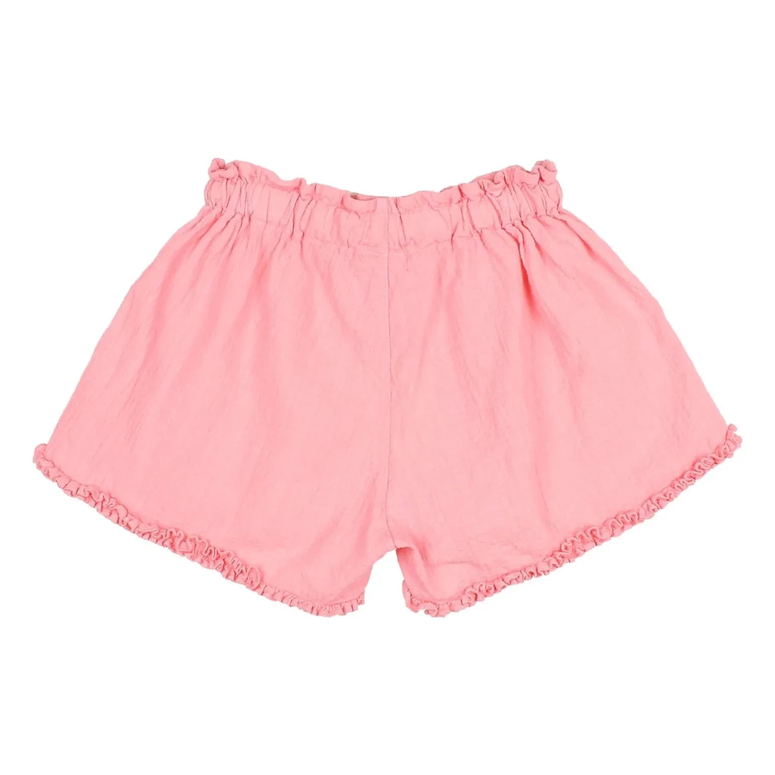 Búho - Organic cotton ruffle shorts | Pink