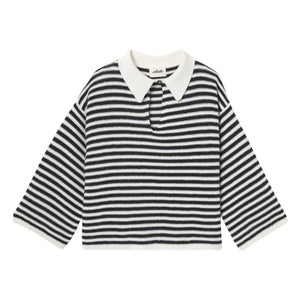 Nitah - George Striped Sweater | Black