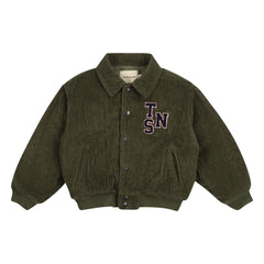 the new society - Mikel Velvet Bomber | Dark Green