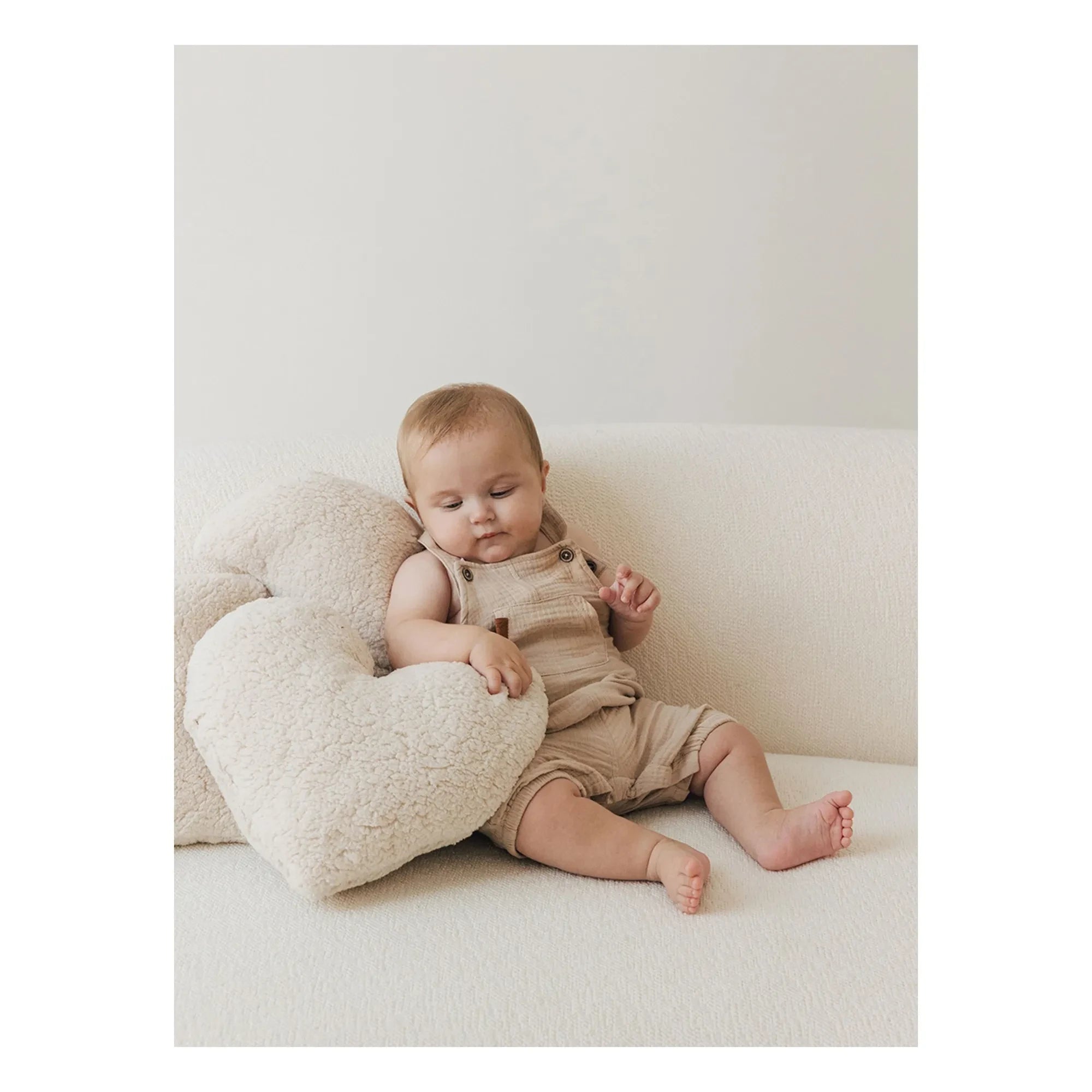 Babyshower - Heart Pillow | Ecru