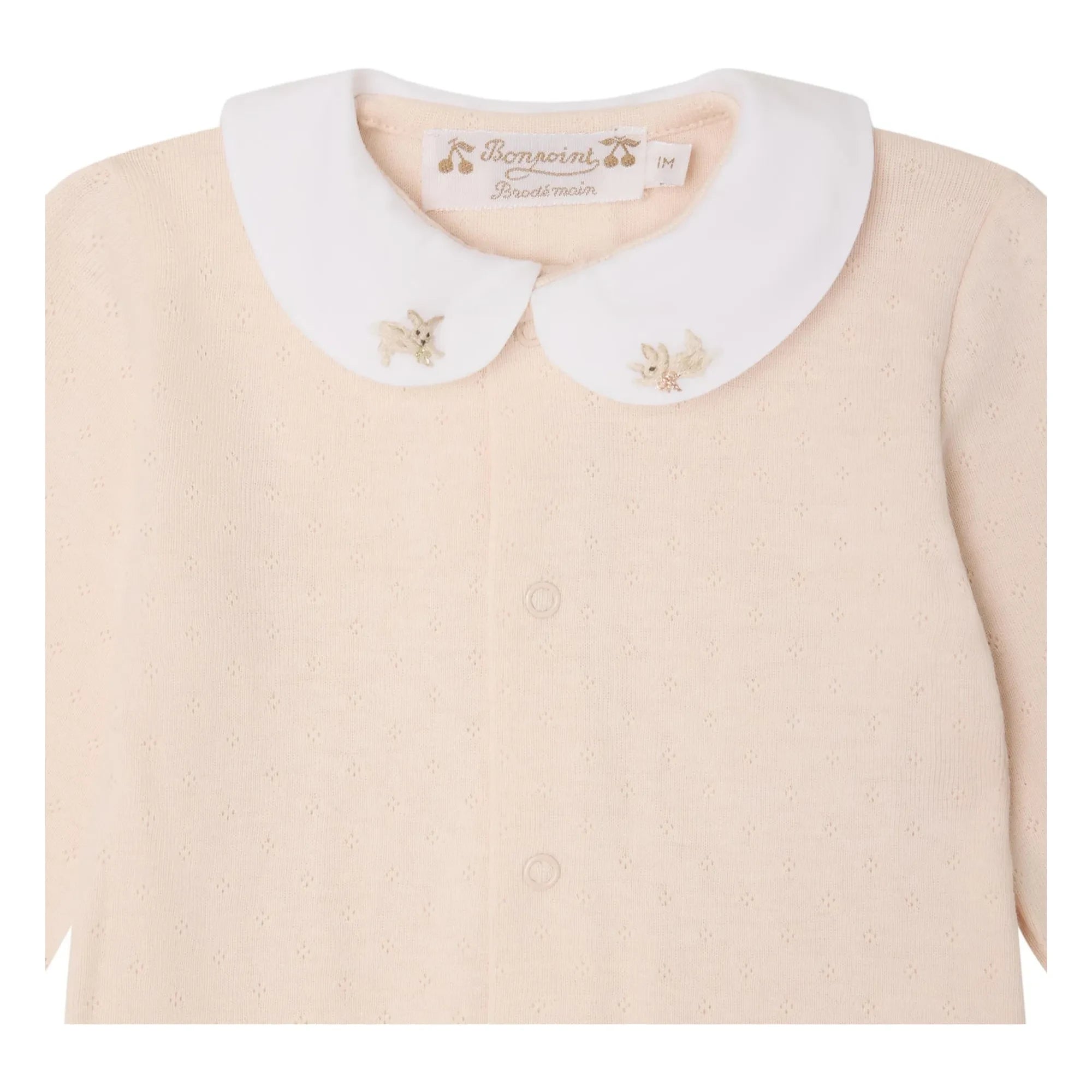 Bonpoint - Cayla Pointelle Organik Pamuk Pajamas | Toz pembe